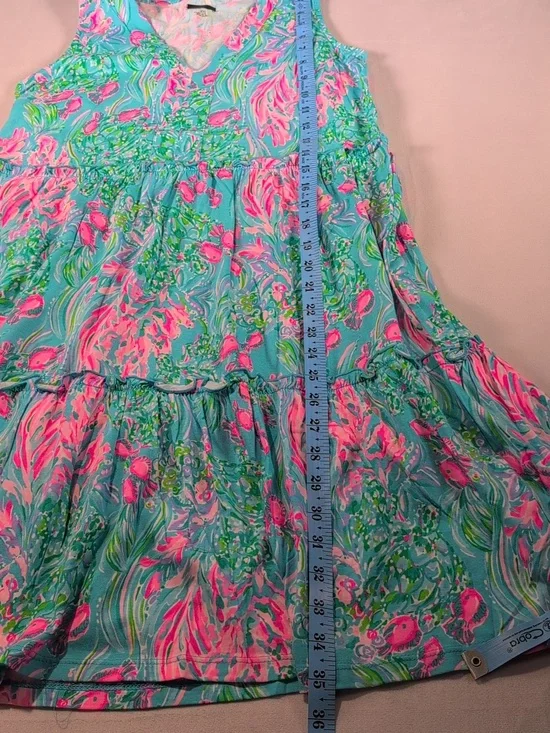 Lilly Pulitzer Lorina Swing Dress in Amalfi Blue Best Fishes Size XS NWOT - Picture 5 of 7